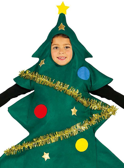 Albero Di Natale Addobbato.Costume Da Albero Di Natale Addobbato Per Bambino Consegna Express Funidelia