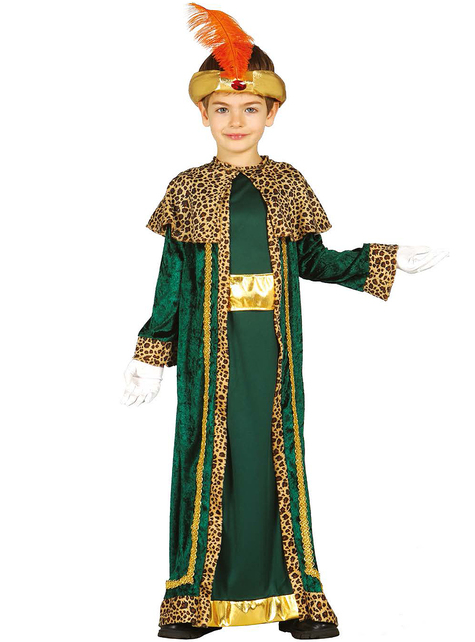 Disfraz de rey mago Baltasar para niño