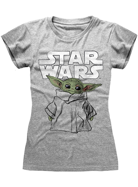 Lam variabel Split Baby Yoda T-Shirt voor dames - The Mandalorian Star Wars voor echte fans |  Funidelia