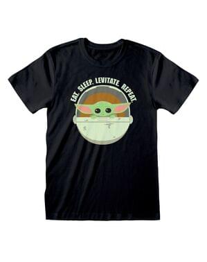 Baby Yoda repeat stuttermabol fyrir karla - The Mandalorian Star Wars