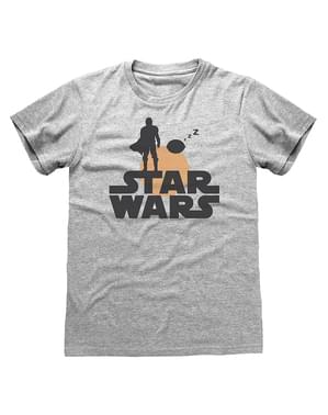 Camiseta The Mandalorian Star Wars retro para mujer