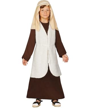 Disfraz de pastor hebreo marrón para niño