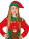 Fato de elfo trabalhador vermelho para menina