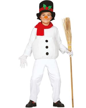 Déguisement amusant bonhomme de neige enfant