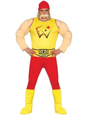Disfraz de luchador Hogan para hombre