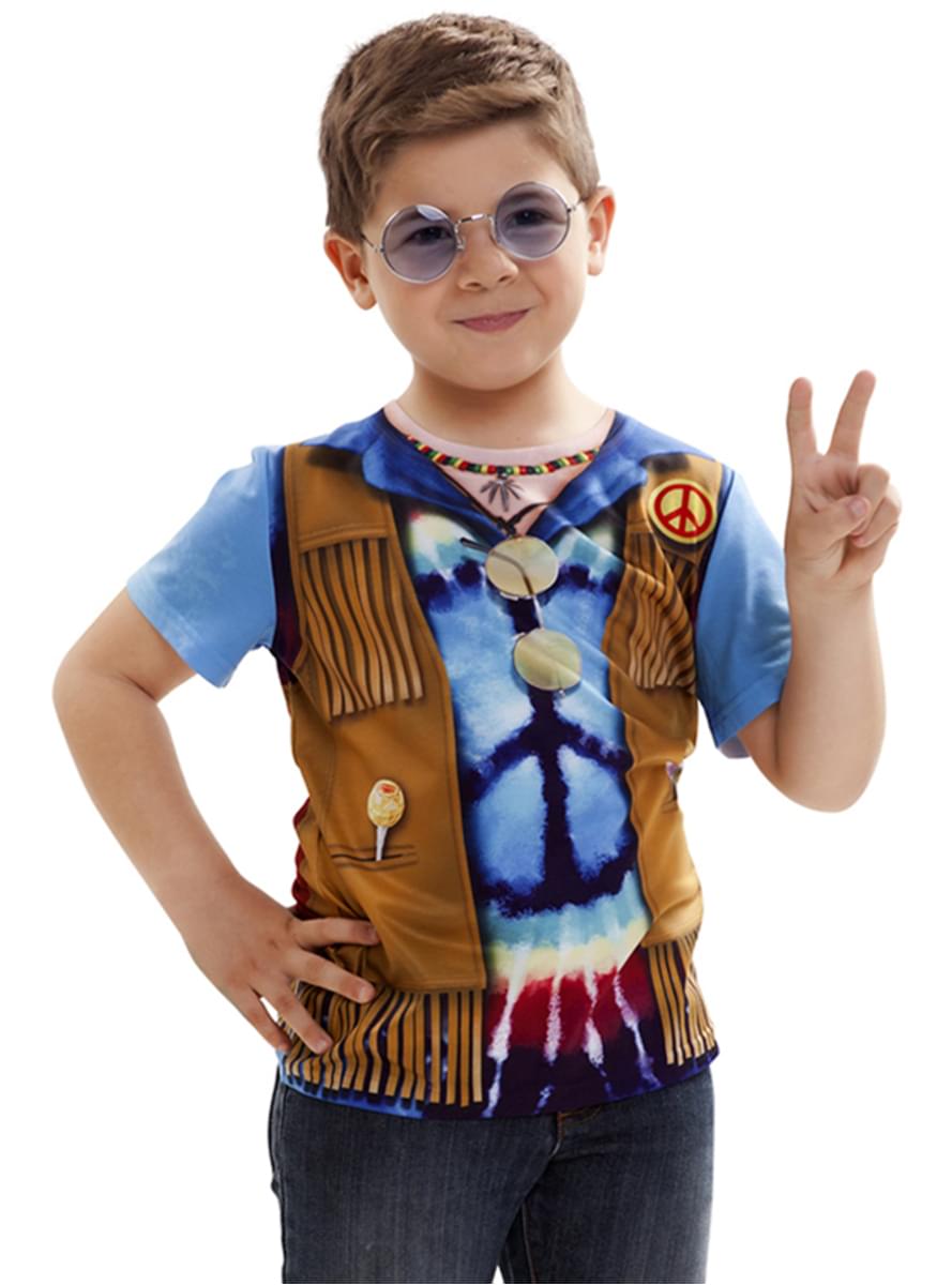 Bluzka hippie flower power dla chłopca