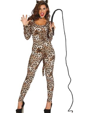 Hensynsløs leopard kostyme for dame