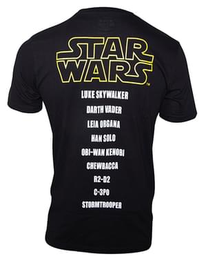 Star Wars Hahmojen Nimet -T-paita Miehille
