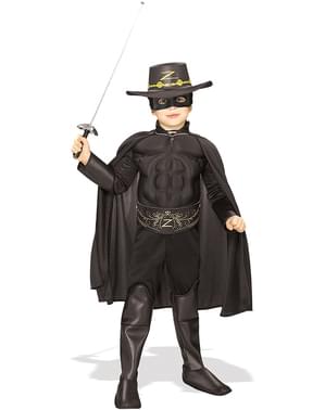 Zorrokostume til børn deluxe
