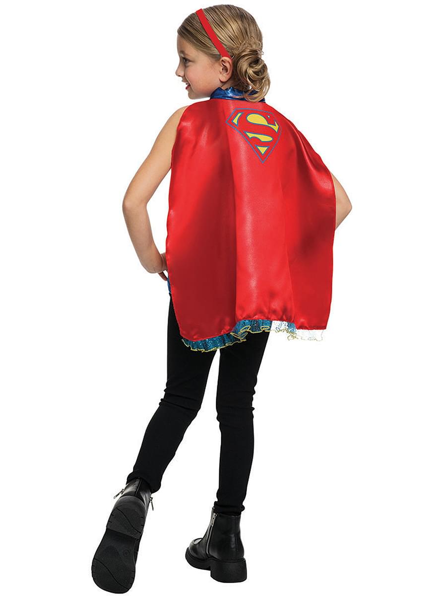 Kit cape et serre-tête Supergirl fille