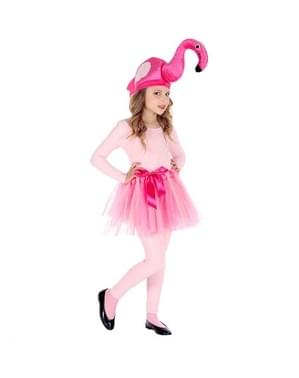 Costum de flamingo roz pentru fată