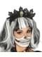 Diadema con hojas negras y calavera