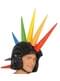 Opblaasbare multi kleuren helm met spikes