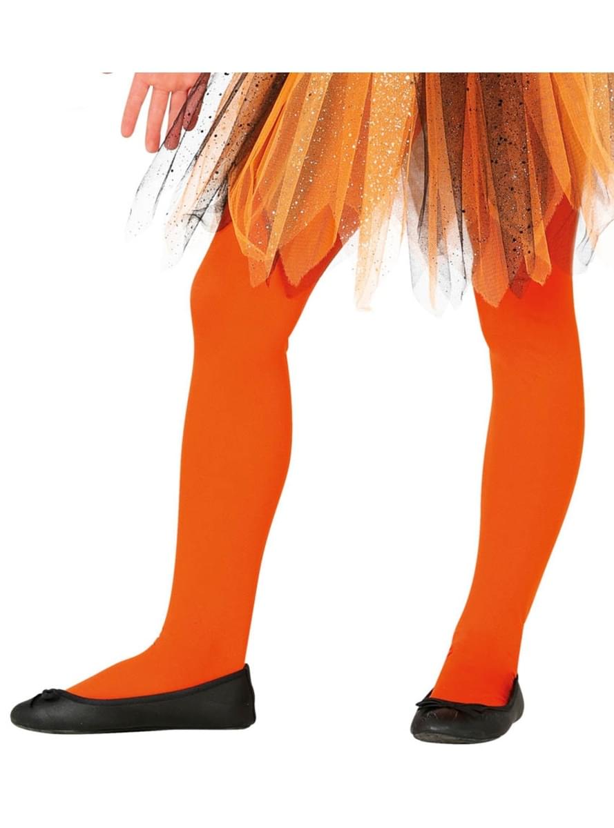 Kids’s orange tights. The coolest Funidelia