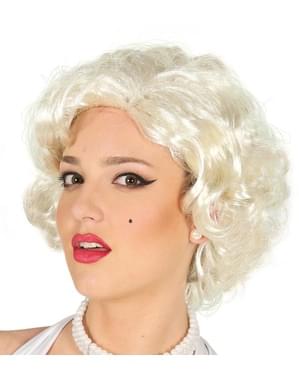 Wig Marilyn pirang keriting pendek untuk wanita