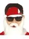 Lunettes obscures avec chapeau de Père Noël