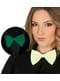White fluorescent bow tie for adults