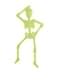 Glow-in-the-dark 3D Articulated Skeleton