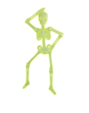 3D шарнірний скелет, що світиться в темряві