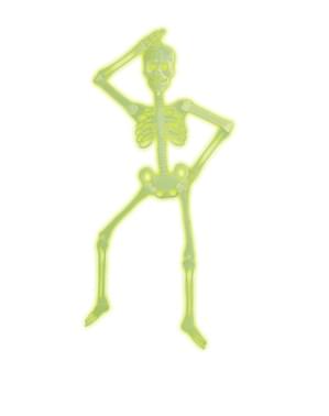 Squelette articulé 3D fluo