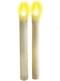Velas blancas con luz led
