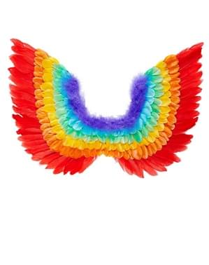 Adults Rainbow coloured Feather Wings