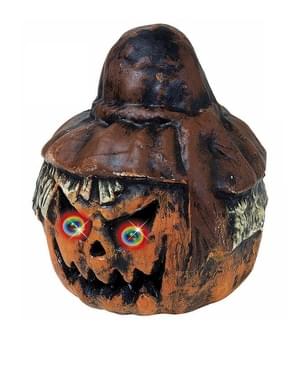Pumpa-fågelskrämma med färgade ögon