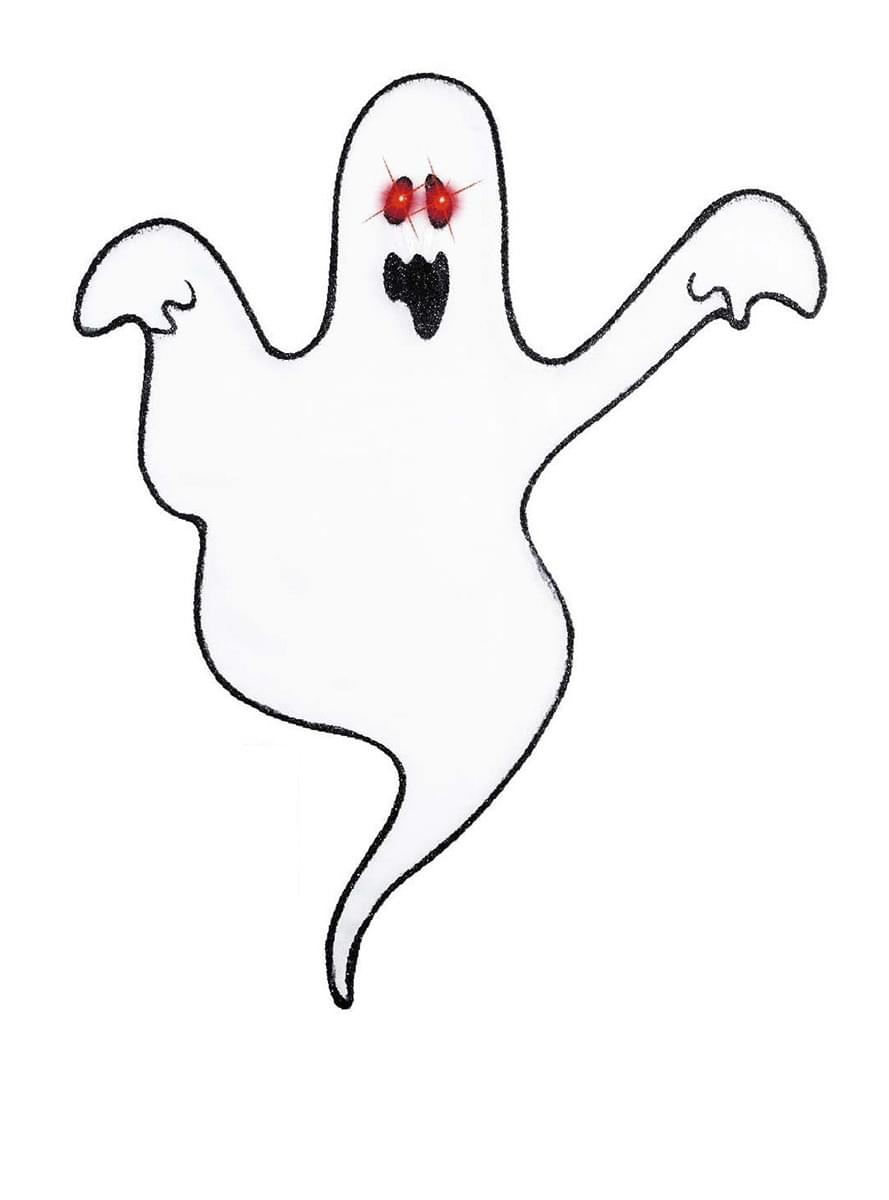 Fantasma decorativo con ojos brillantes