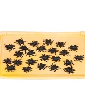 Τσάντα από 24 διακοσμητικές μύγες