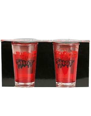 Set med 2 blodiga shotglas