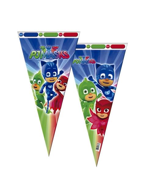 6 bolsas cono grandes PJ Masks