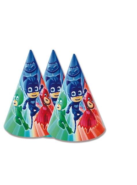 Sæt af 6 Pyjamasheltene hatte