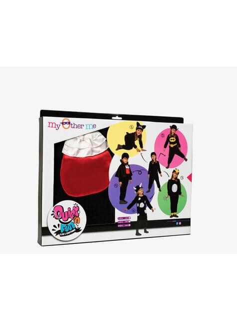 Fato de Quick n Fun preto infantil