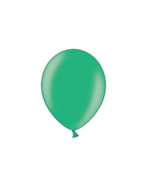 50 balon ekstra kuat berwarna hijau metalik (30 cm)