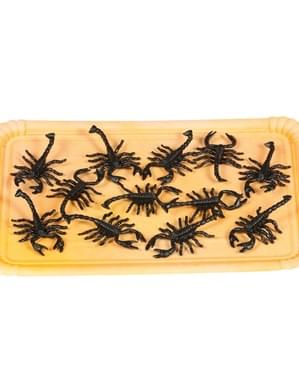 Tas 12 scorpians dekoratif