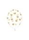 6 globos con corazones dorados (30 cm)