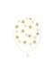 50 balloons transparent with golden stars (30 cm)