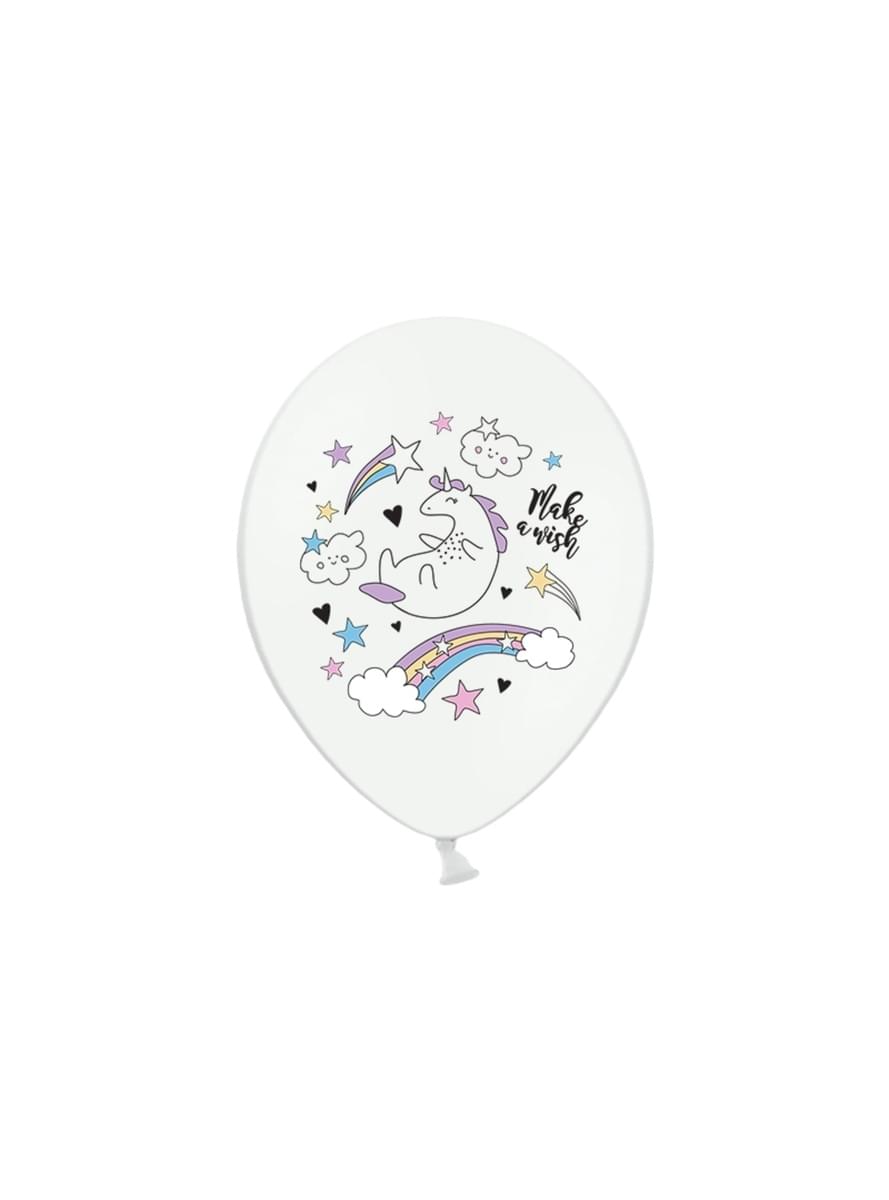 6 ballons en latex licorne (30cm) - Unicorn Collection