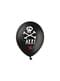 6 latex balloons for pirate party in black (30 cm) - Pirates Party