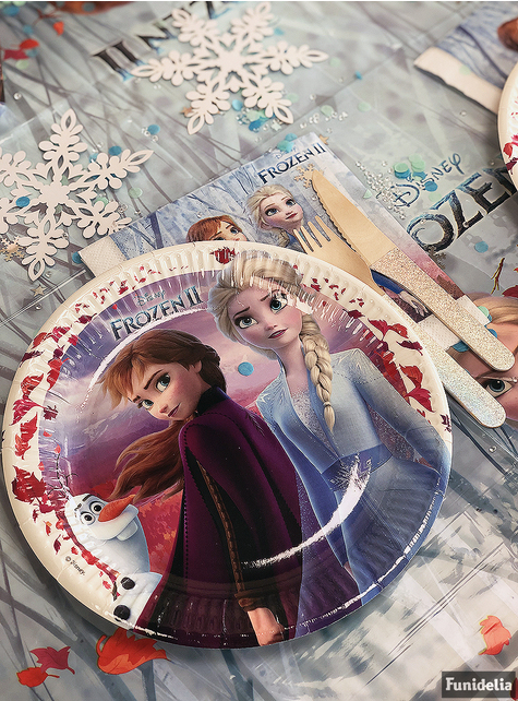 8 piatti Frozen 2 (23 cm) per feste e compleanni
