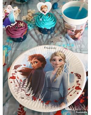8 farfurii Regatul de gheață 2 (Frozen) de hârtie compostabile (23 cm)
