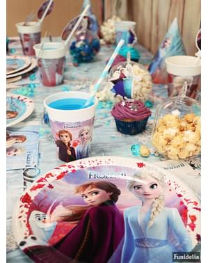 8 bicchieri Frozen 2 di carta compostabile (20 cl)