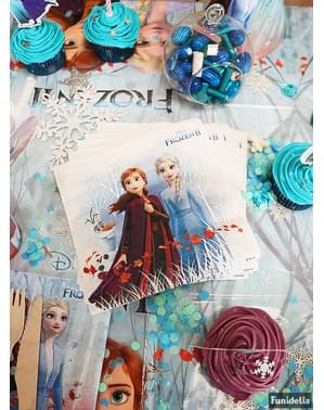 20 serviettes en papier La Reine des Neiges 2 biodégradable (33 cm)