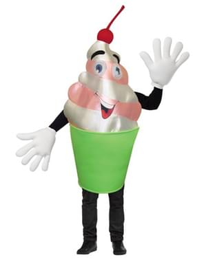Disfraz de yogur apetitoso para adulto