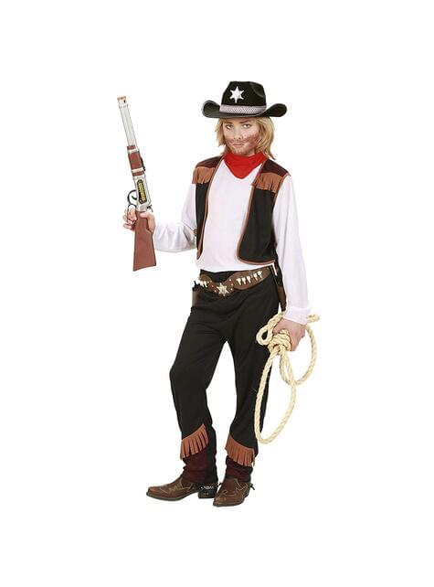 vamei Déguisement Cowboy Enfant Costume Cowboy Enfant avec Chapeau