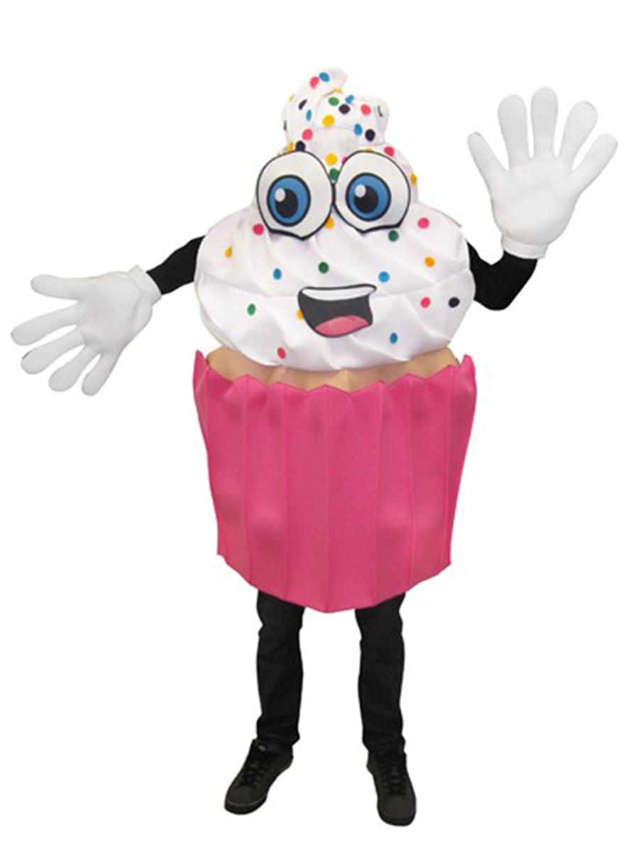 Fato de cupcake apetitoso para adulto