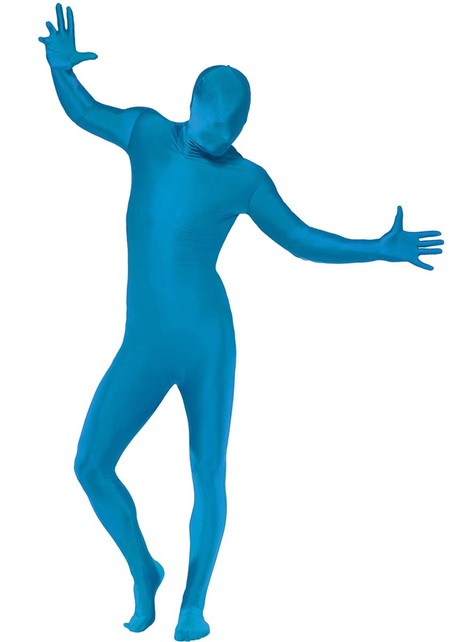 Blue Second Skin costume Plus Size