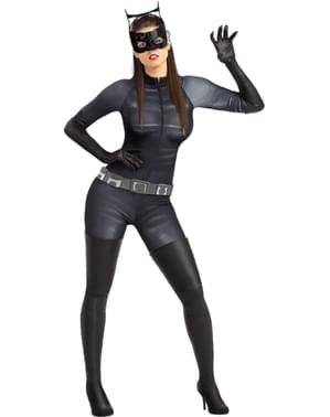 Costume Catwoman Batman Bambina Halloween DC Comics Cavaliere Oscuro Rises  rubin