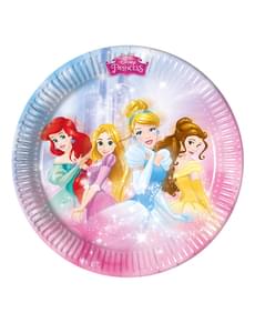 Set of 8 Disney Princess Plates