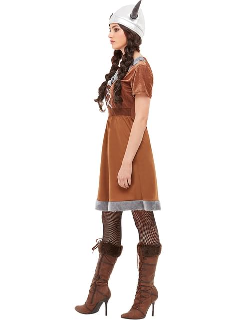Fato de viking para mulher tamanho grande